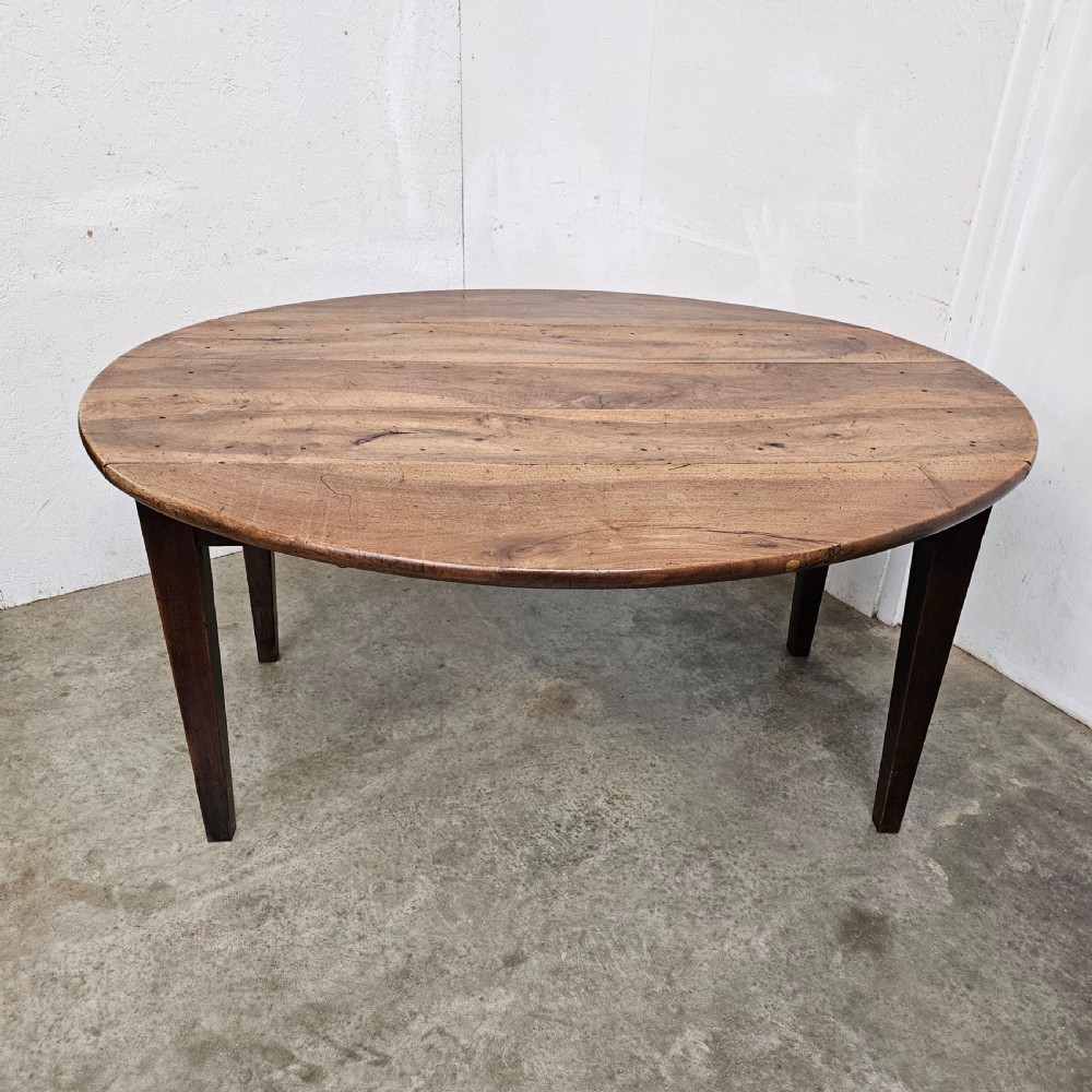 Exceptional 19th Century French Faded Walnut Dropleaf Table View IV
