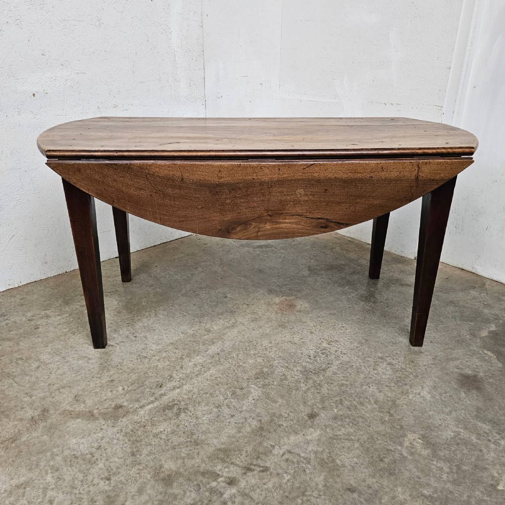 Exceptional 19th Century French Faded Walnut Dropleaf Table