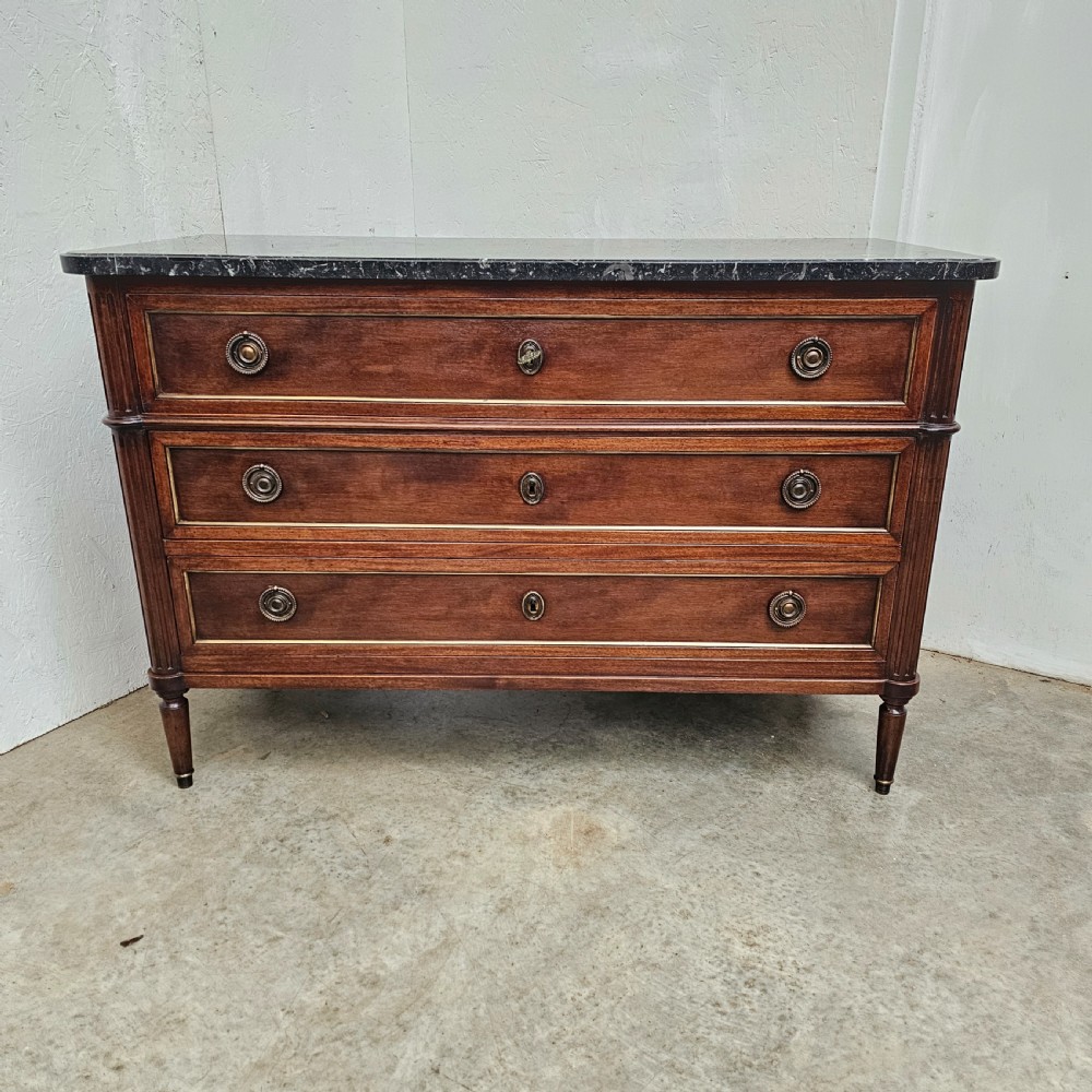 Directoire Style Fossil Marble Commode