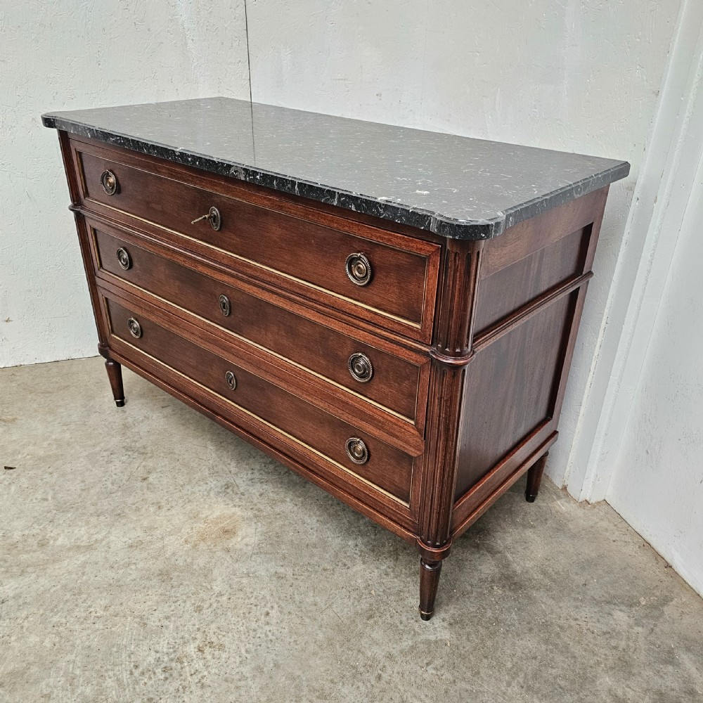 Directoire Style Fossil Marble Commode View II