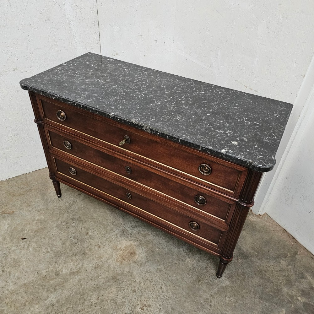 Directoire Style Fossil Marble Commode View III