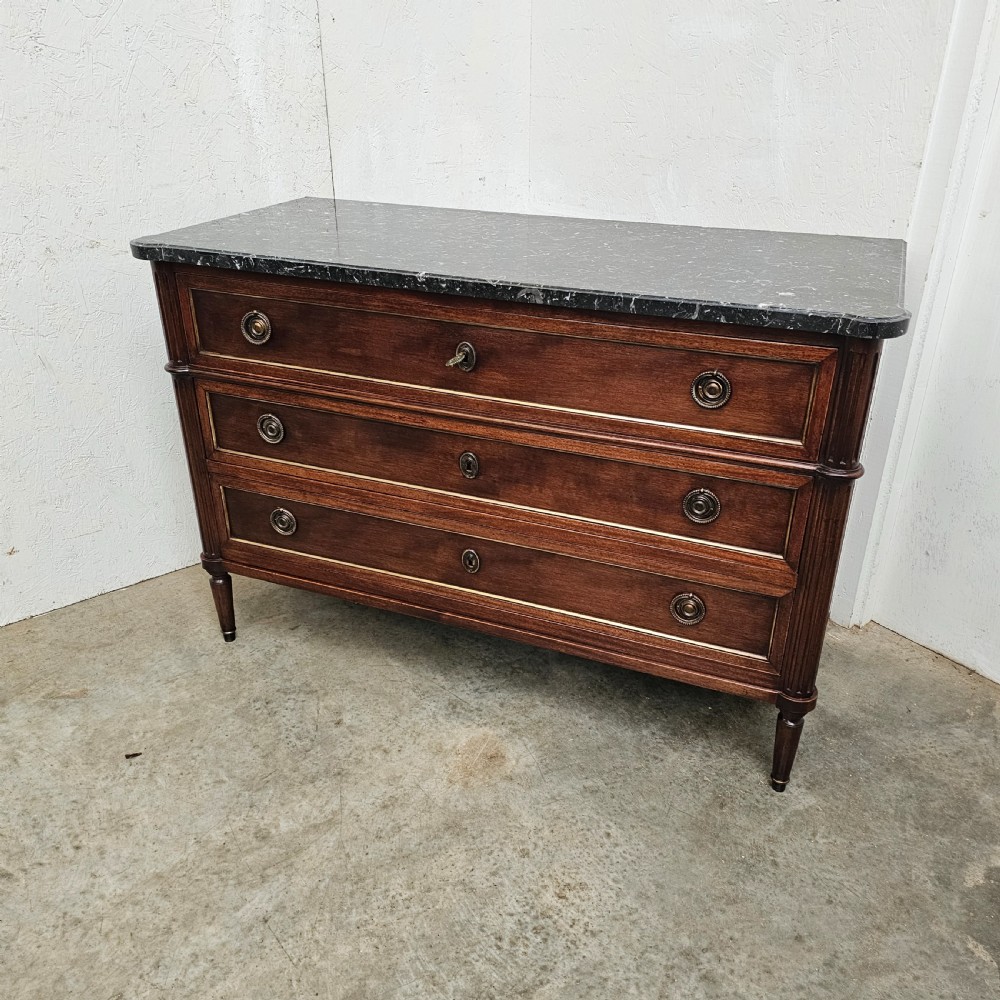 Directoire Style Fossil Marble Commode View IV