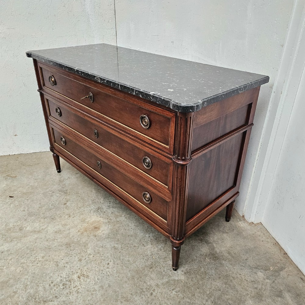 Directoire Style Fossil Marble Commode View VI