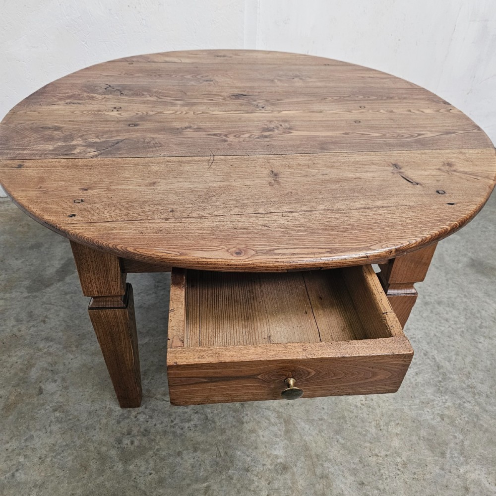 French Oval Ash Coffee (Low) Table View V