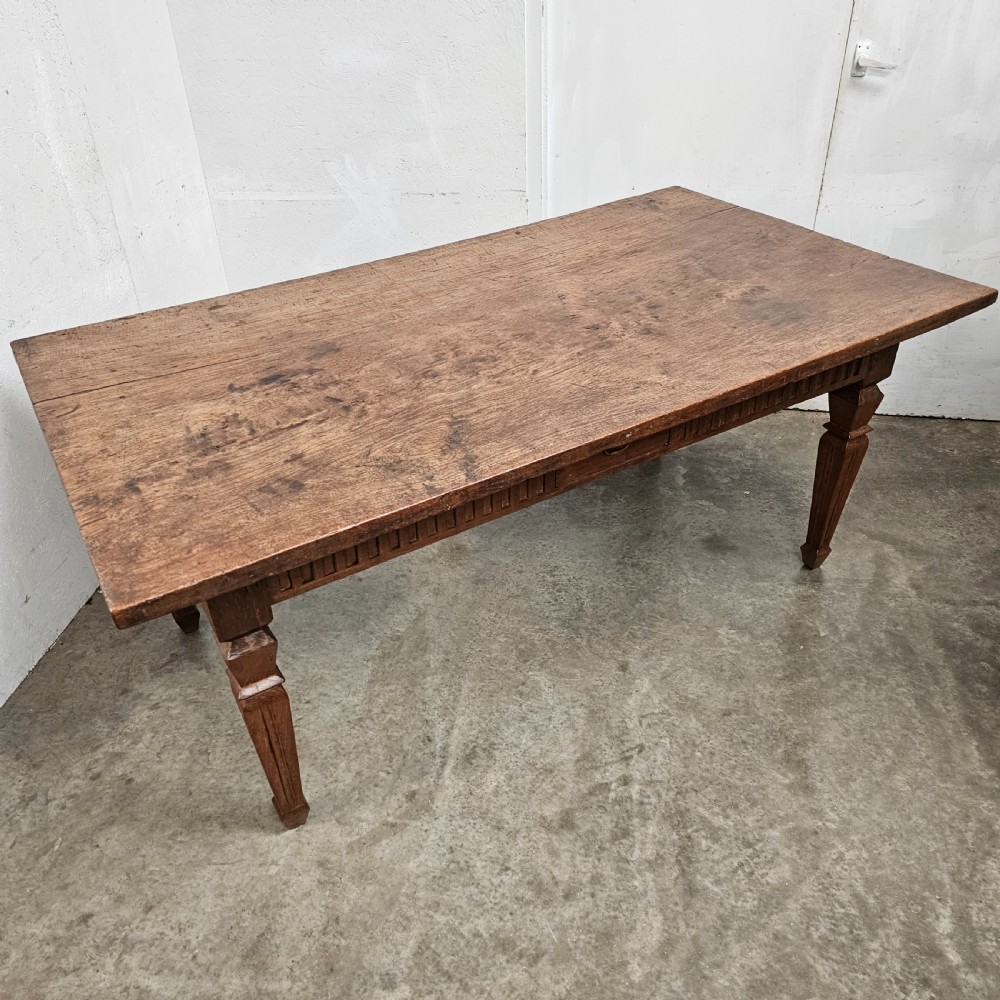 One Board Dutch Colonial Teak Plantation Table View VII