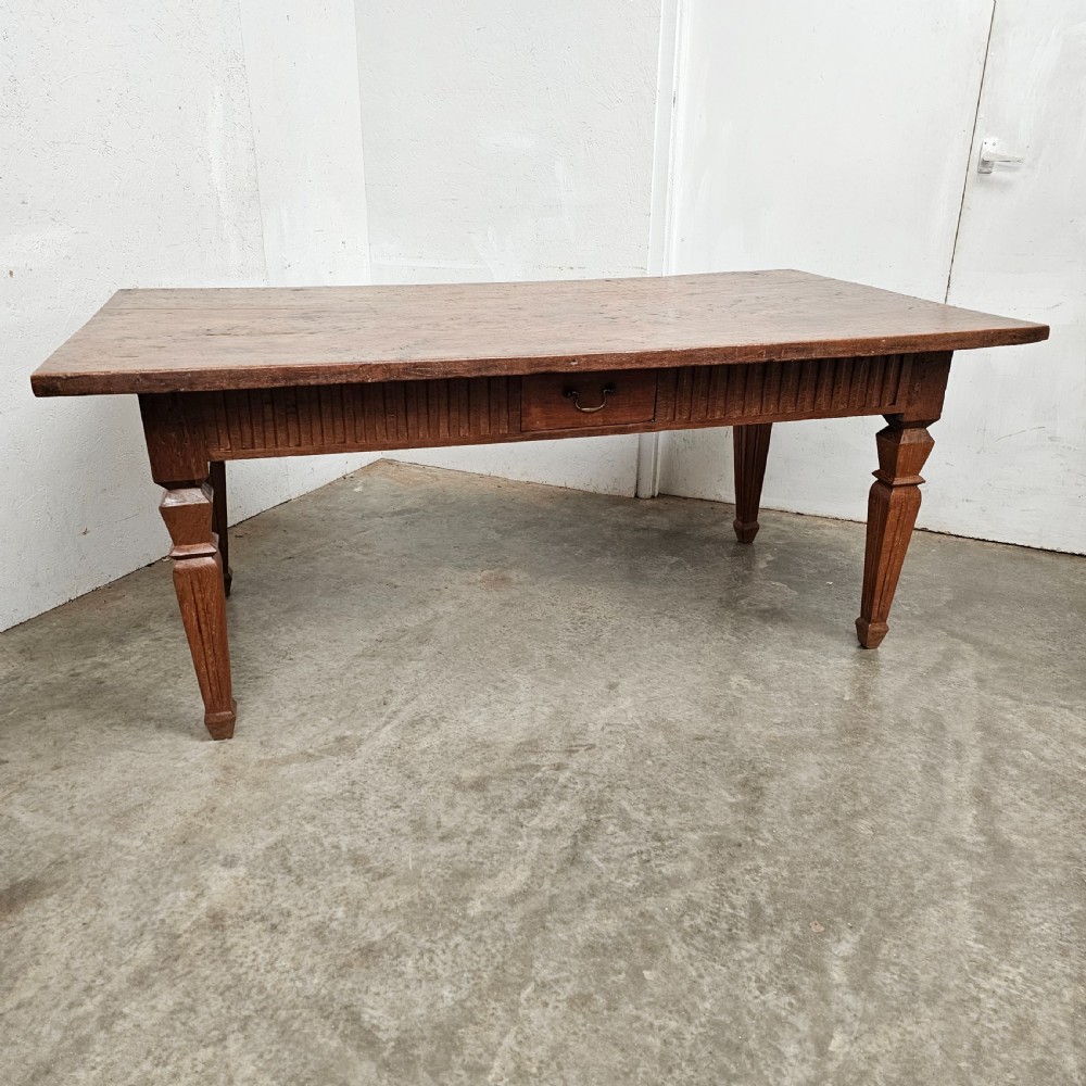 One Board Dutch Colonial Teak Plantation Table View II
