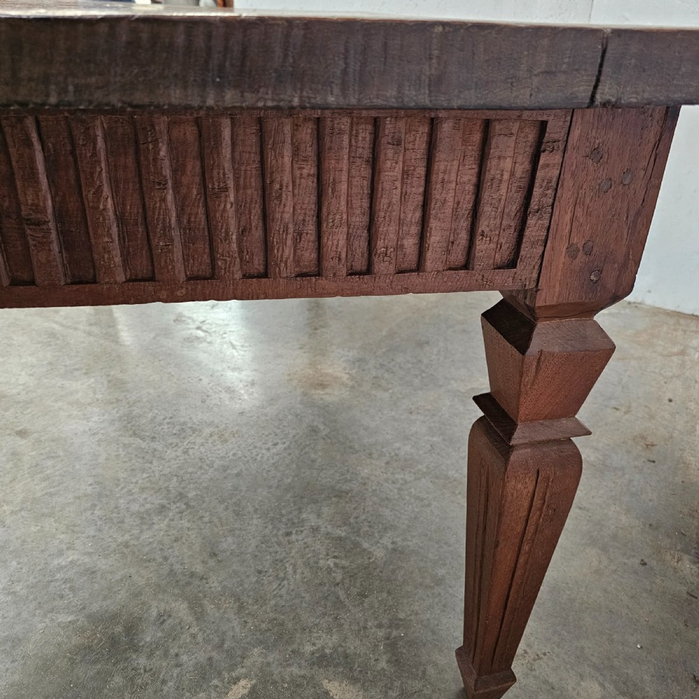 One Board Dutch Colonial Teak Plantation Table View IV