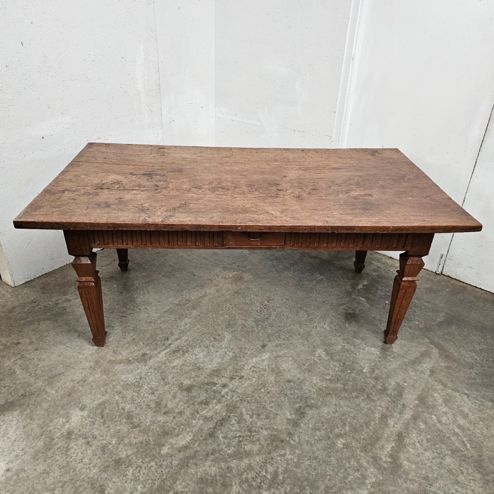One Board Dutch Colonial Teak Plantation Table View VI