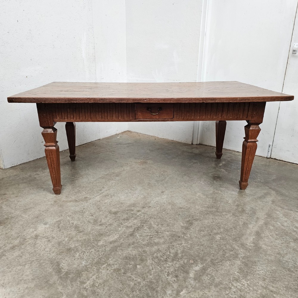 One Board Dutch Colonial Teak Plantation Table