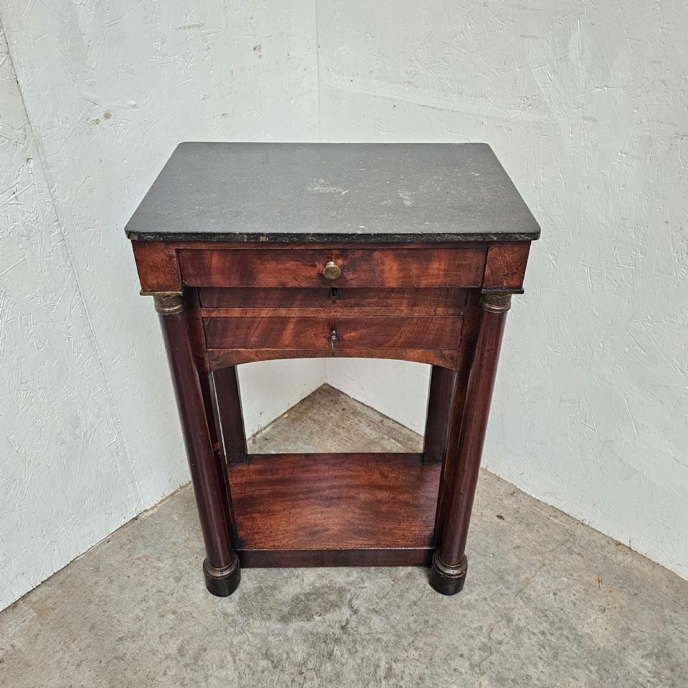 French Empire Marble Top Console View II
