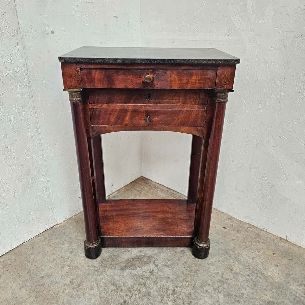 French Empire Marble Top Console