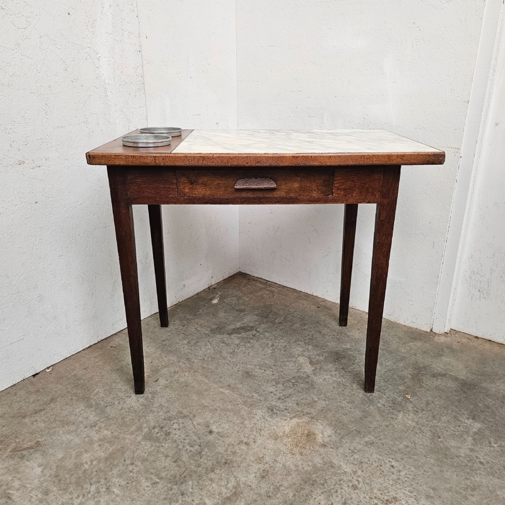 French Marble & Fruitwood Rafraichissoir (Drinks Table) View VII