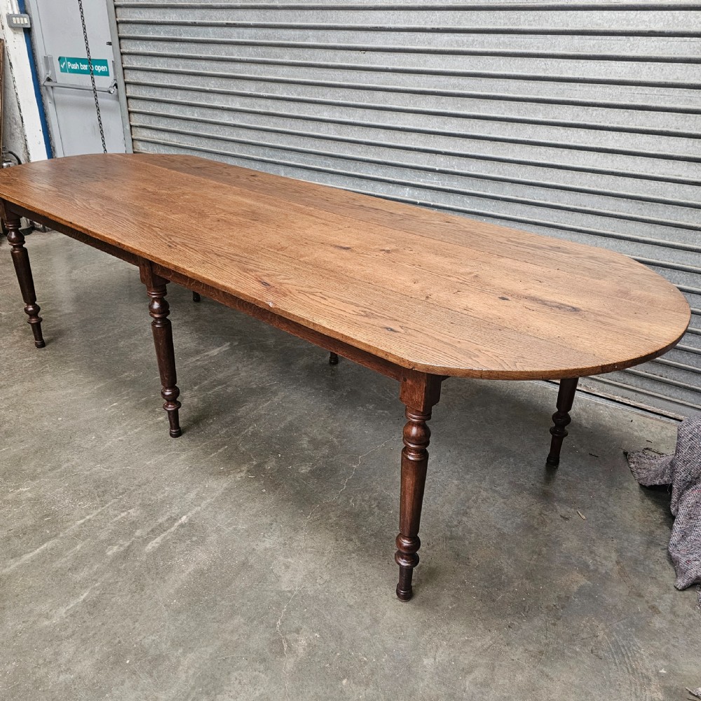 French Oak D-End Dining Or Conference Table (9.5ft) View VI