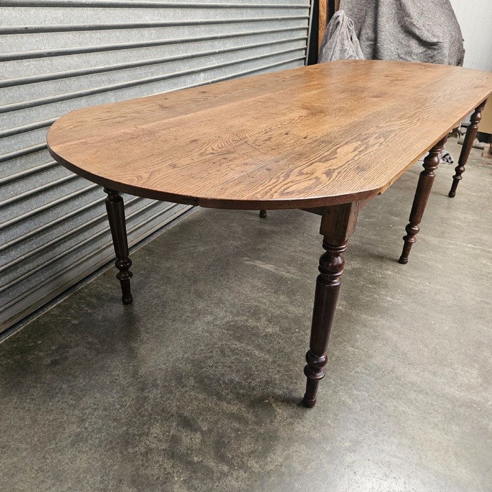 French Oak D-End Dining Or Conference Table (9.5ft) View II