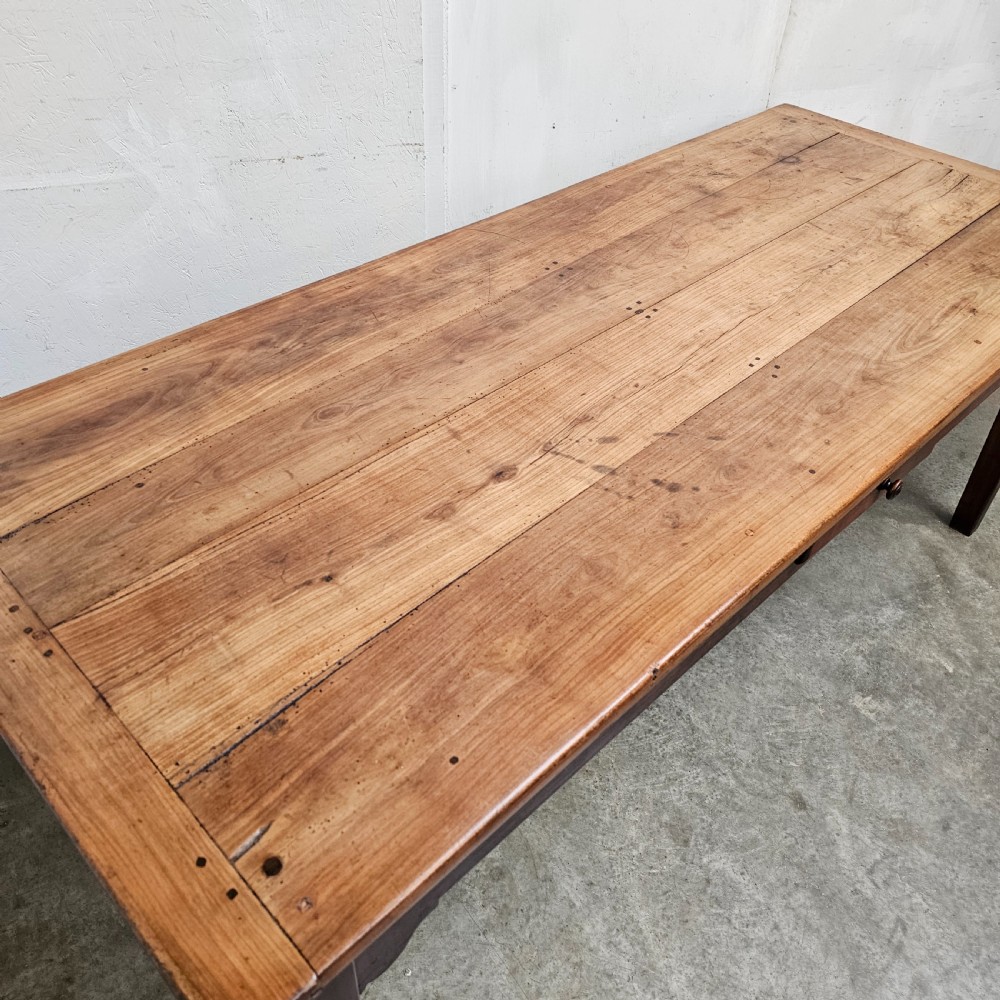 French Fruitwood Farmhouse Table View V