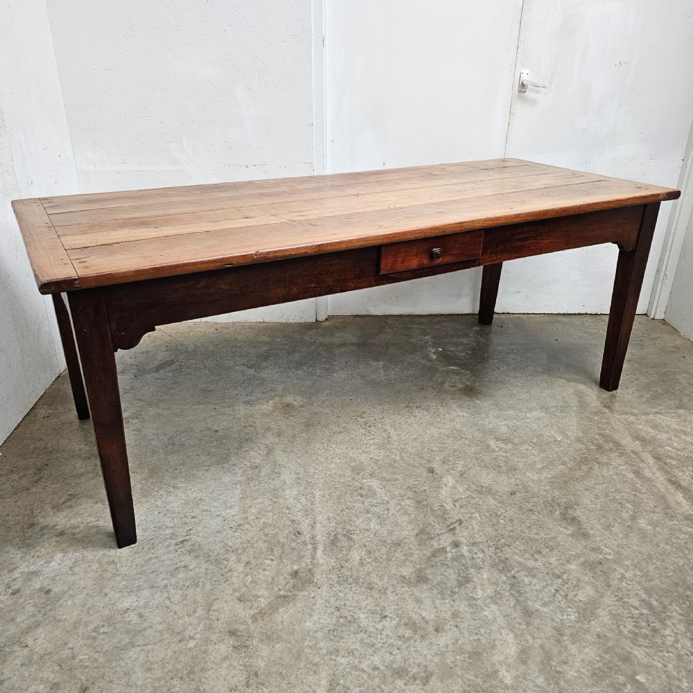 French Fruitwood Farmhouse Table View VI
