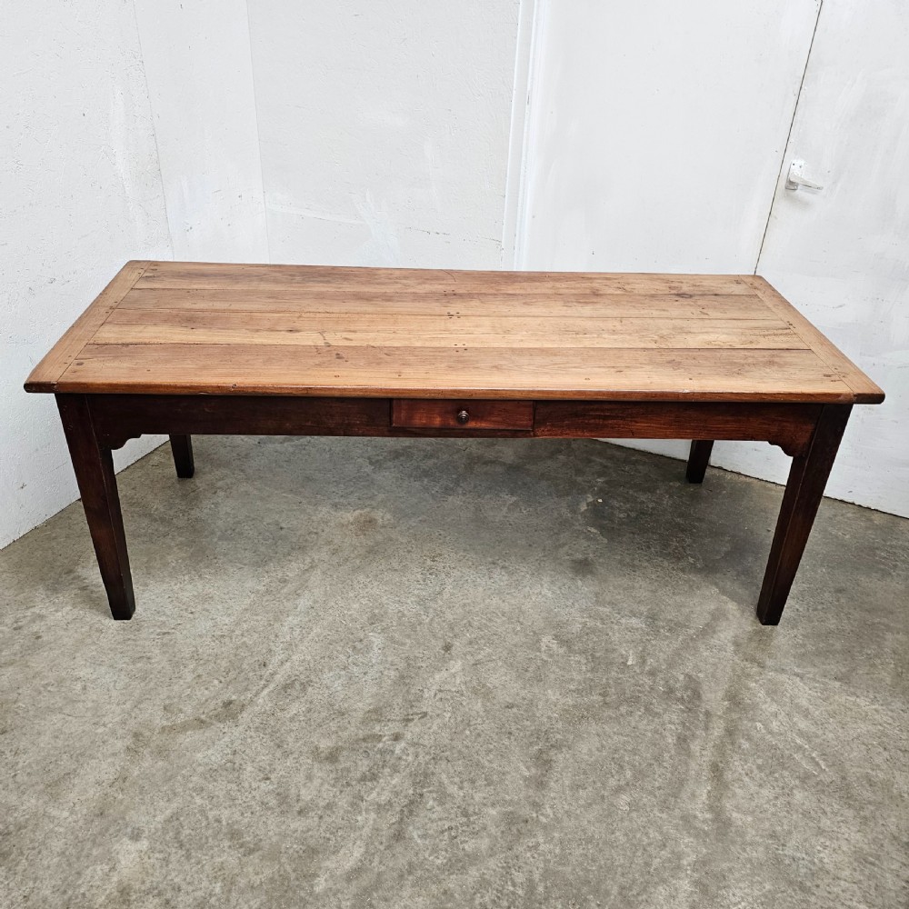 French Fruitwood Farmhouse Table View VII