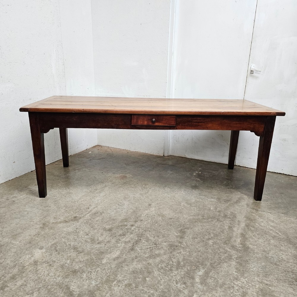 French Fruitwood Farmhouse Table View VIII