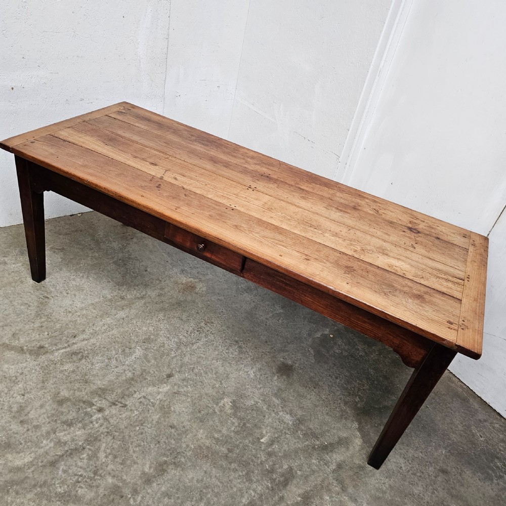 French Fruitwood Farmhouse Table View IX