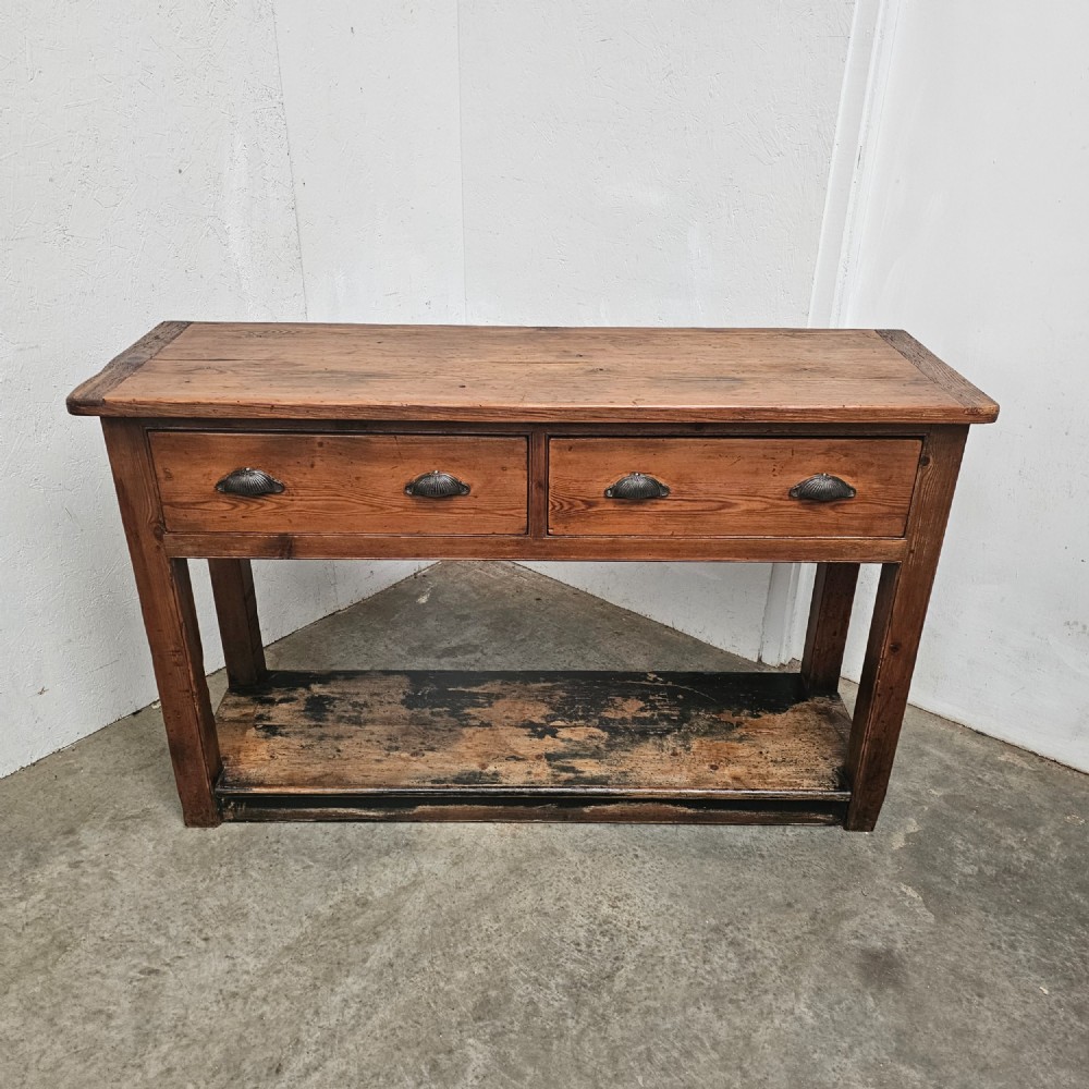 English Pine Potboard Dresser Base View III