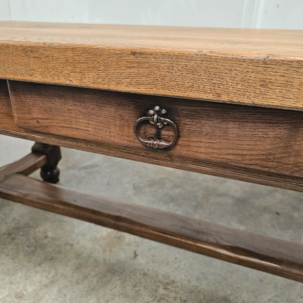 Substantial French Oak Refectory Table View V