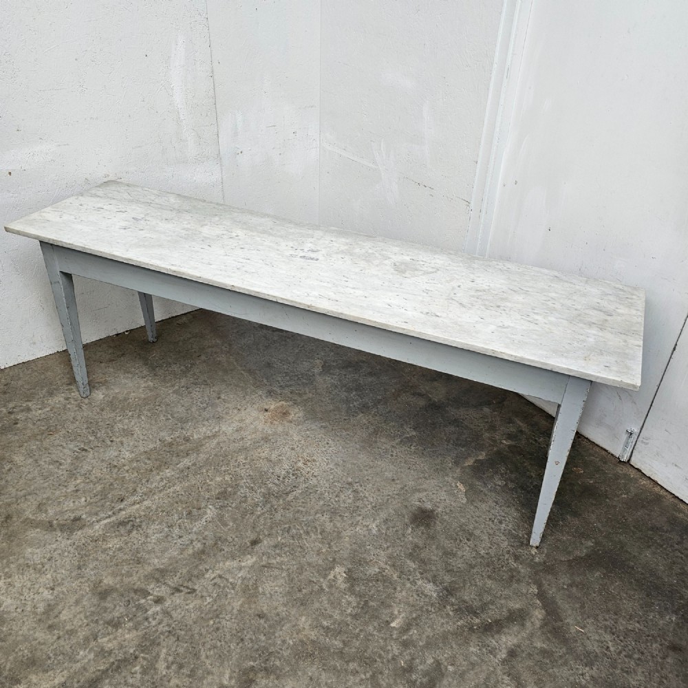 Long Carrera Marble Charcuterie Display Table (Console) View IV