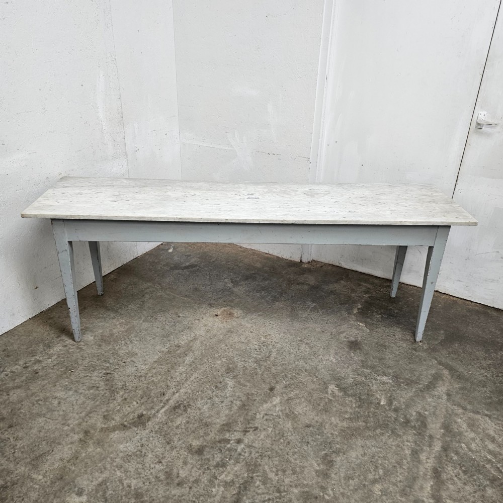Long Carrera Marble Charcuterie Display Table (Console) View VII