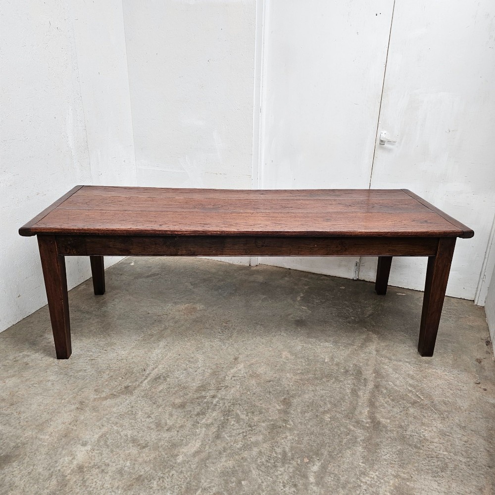 Large English Oak Country Dining Table (7.5ft) View II