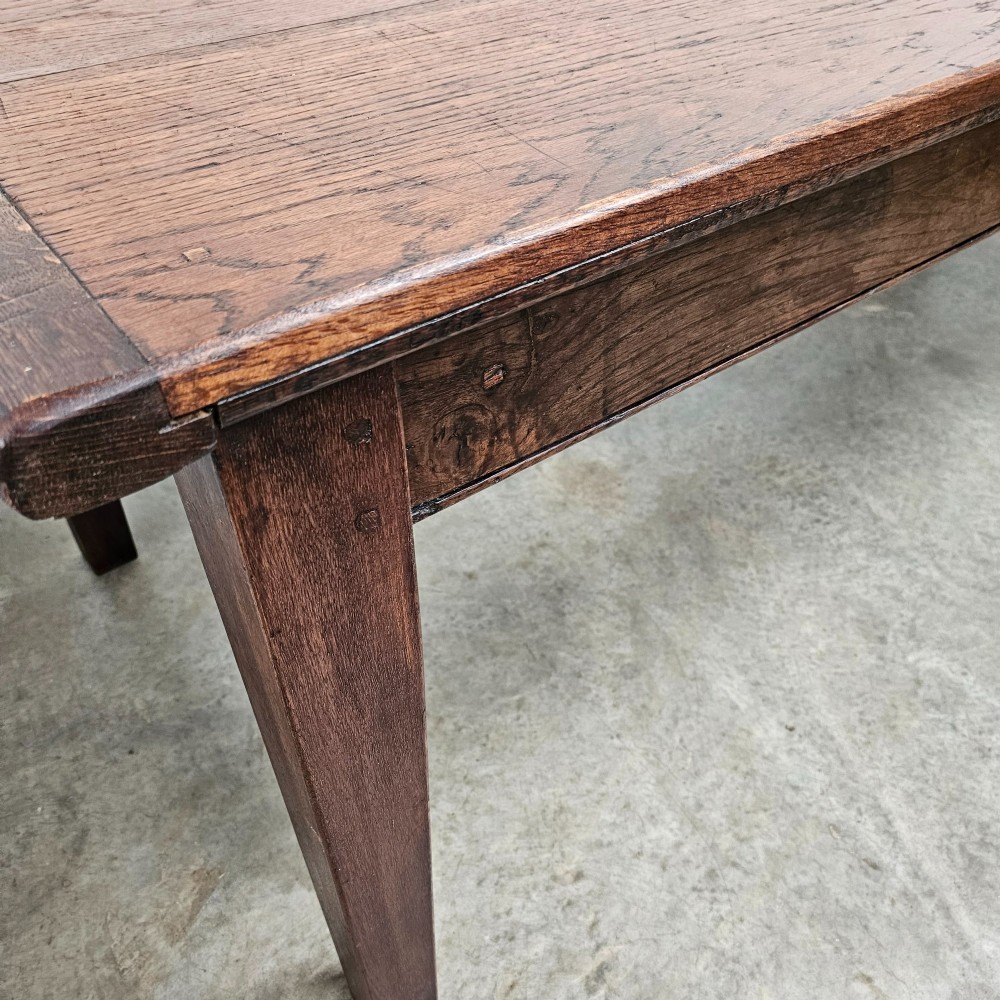 Large English Oak Country Dining Table (7.5ft) View III
