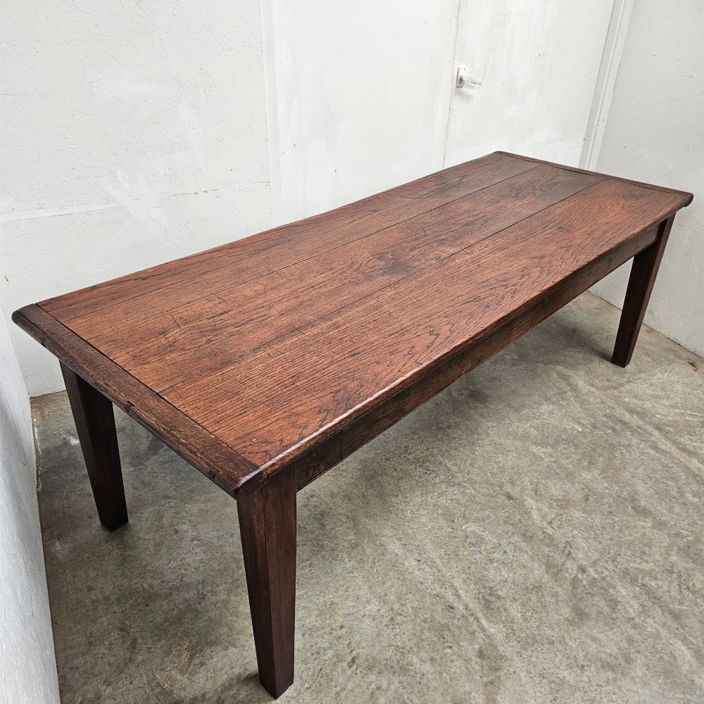 Large English Oak Country Dining Table (7.5ft) View IV