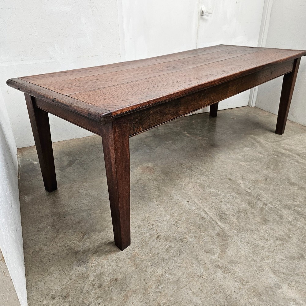 Large English Oak Country Dining Table (7.5ft) View V