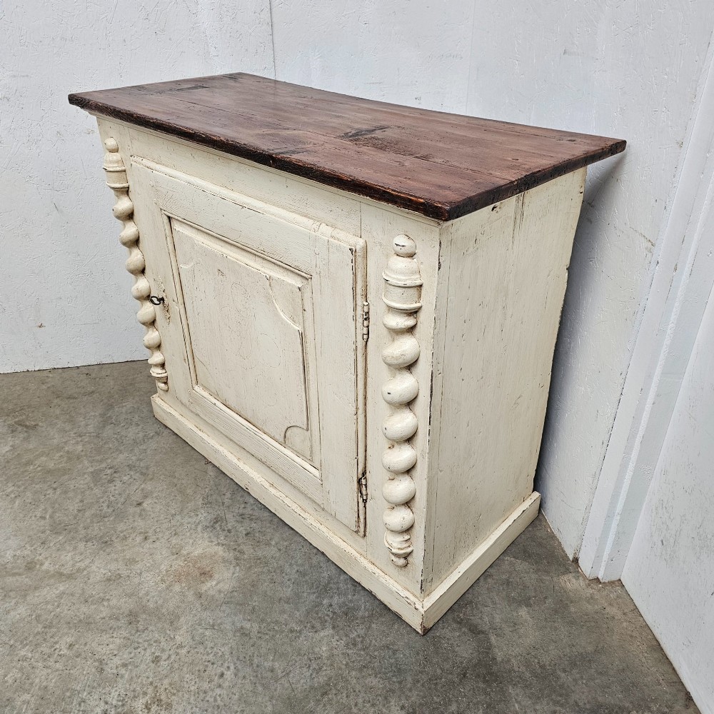 Italian Painted Pine Side Cabinet View II
