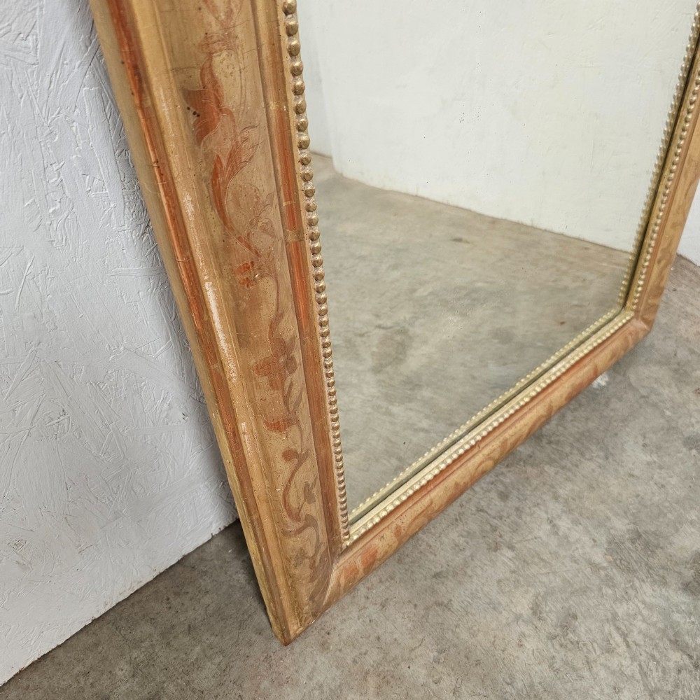 19th Century Louis Philippe Gilt Mirror View III