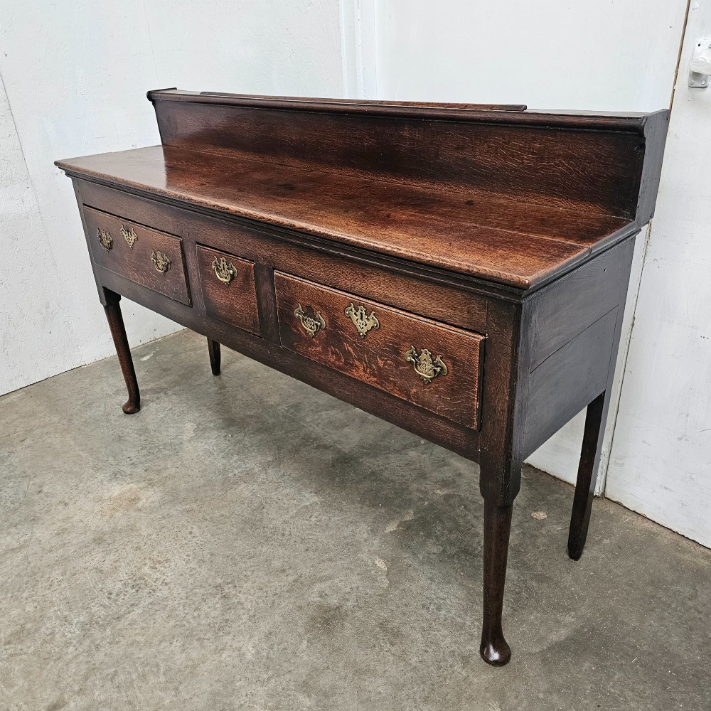 18th century English Oak Dresser Base View II