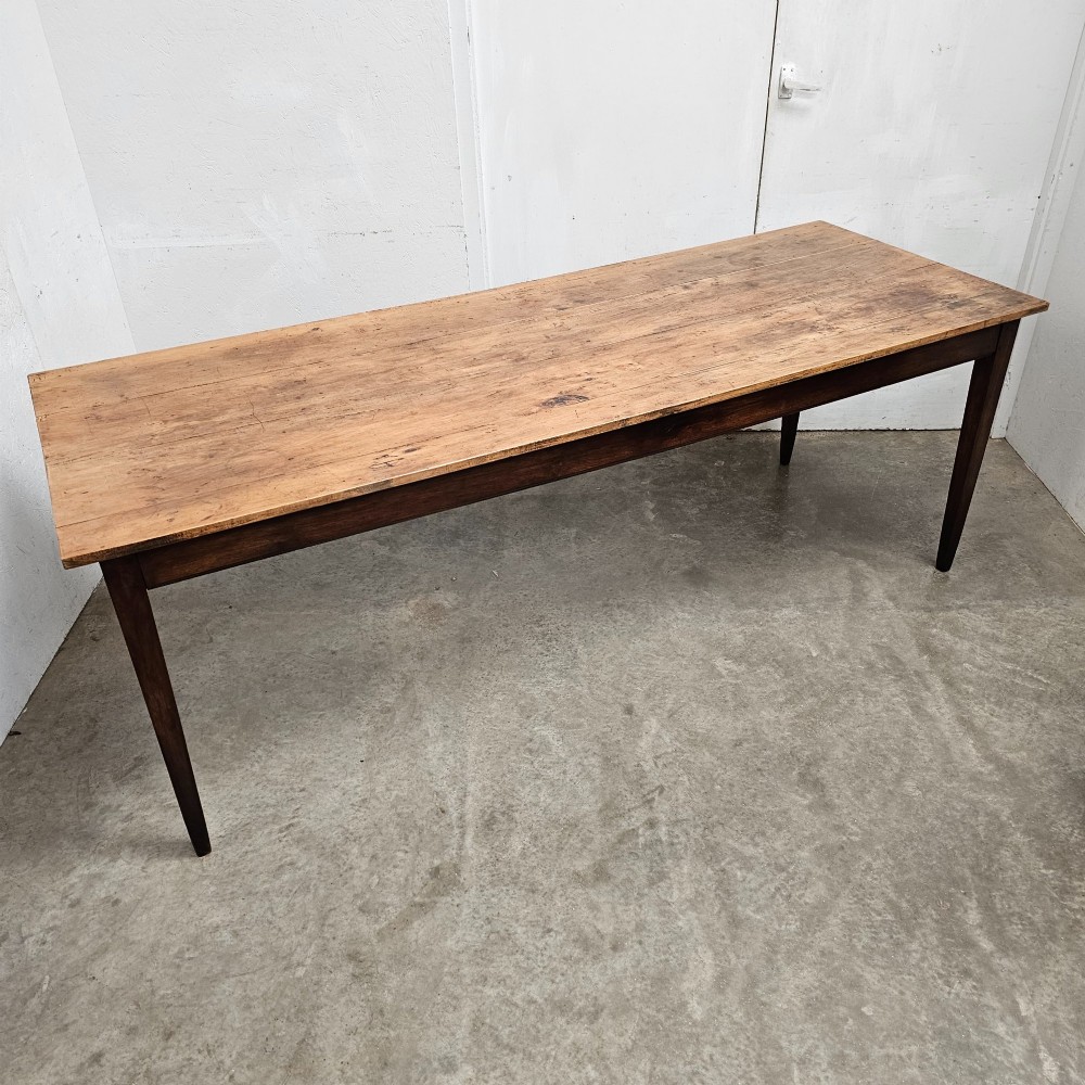 French Pearwood & Oak Farm Table View V