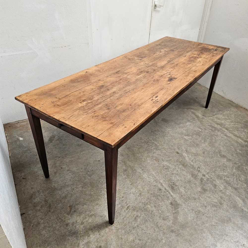 French Pearwood & Oak Farm Table View II