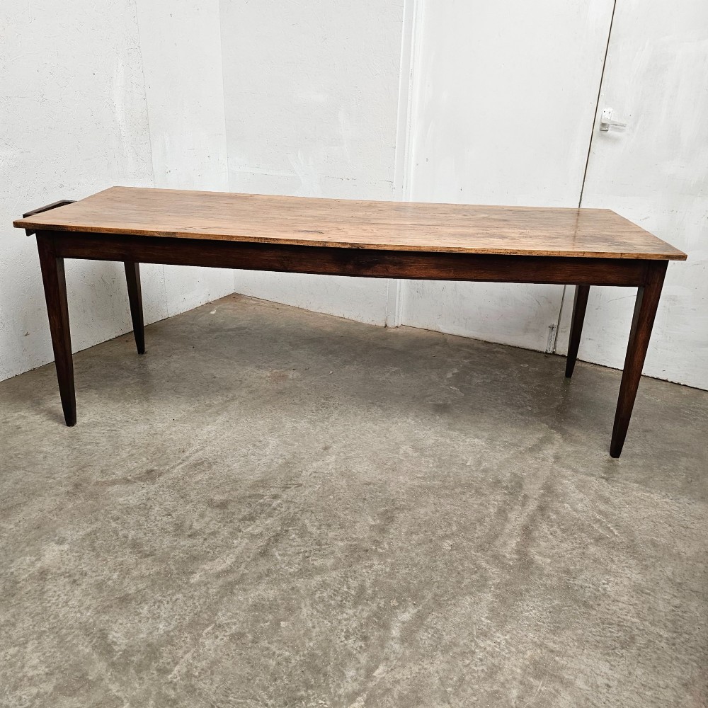 French Pearwood & Oak Farm Table