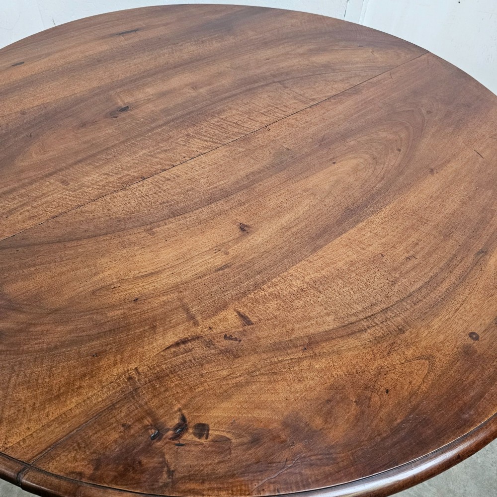 Very Large French Walnut Folding Wine Tasting Table ('Table Vigneronne') View III