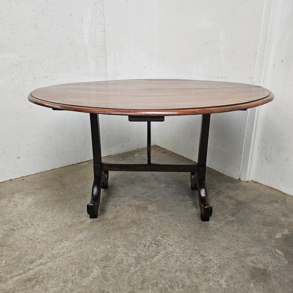 Very Large French Walnut Folding Wine Tasting Table ('Table Vigneronne') View V