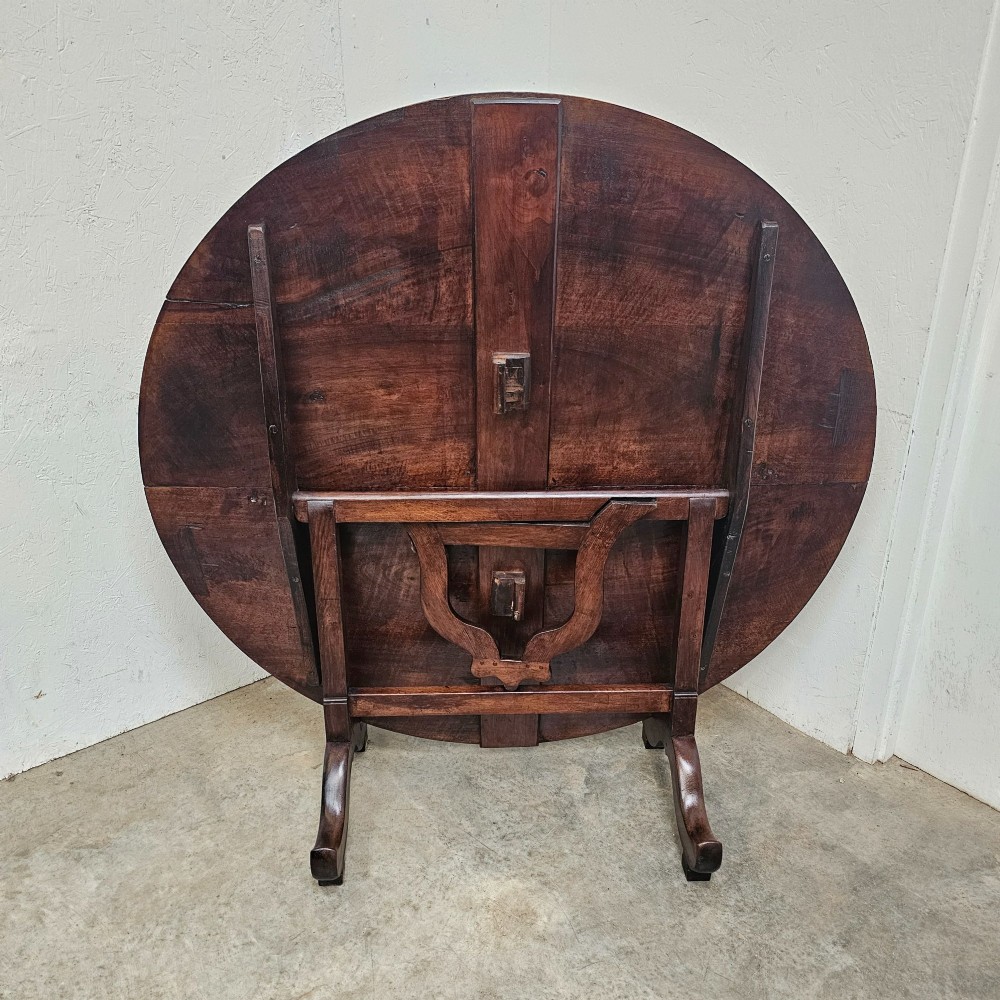 Very Large French Walnut Folding Wine Tasting Table ('Table Vigneronne') View VI
