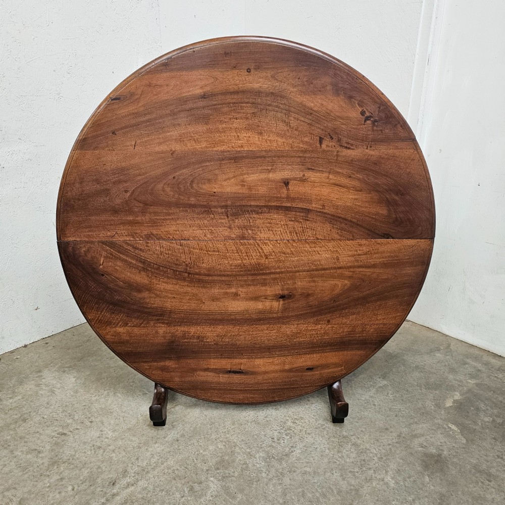 Very Large French Walnut Folding Wine Tasting Table ('Table Vigneronne') View VII