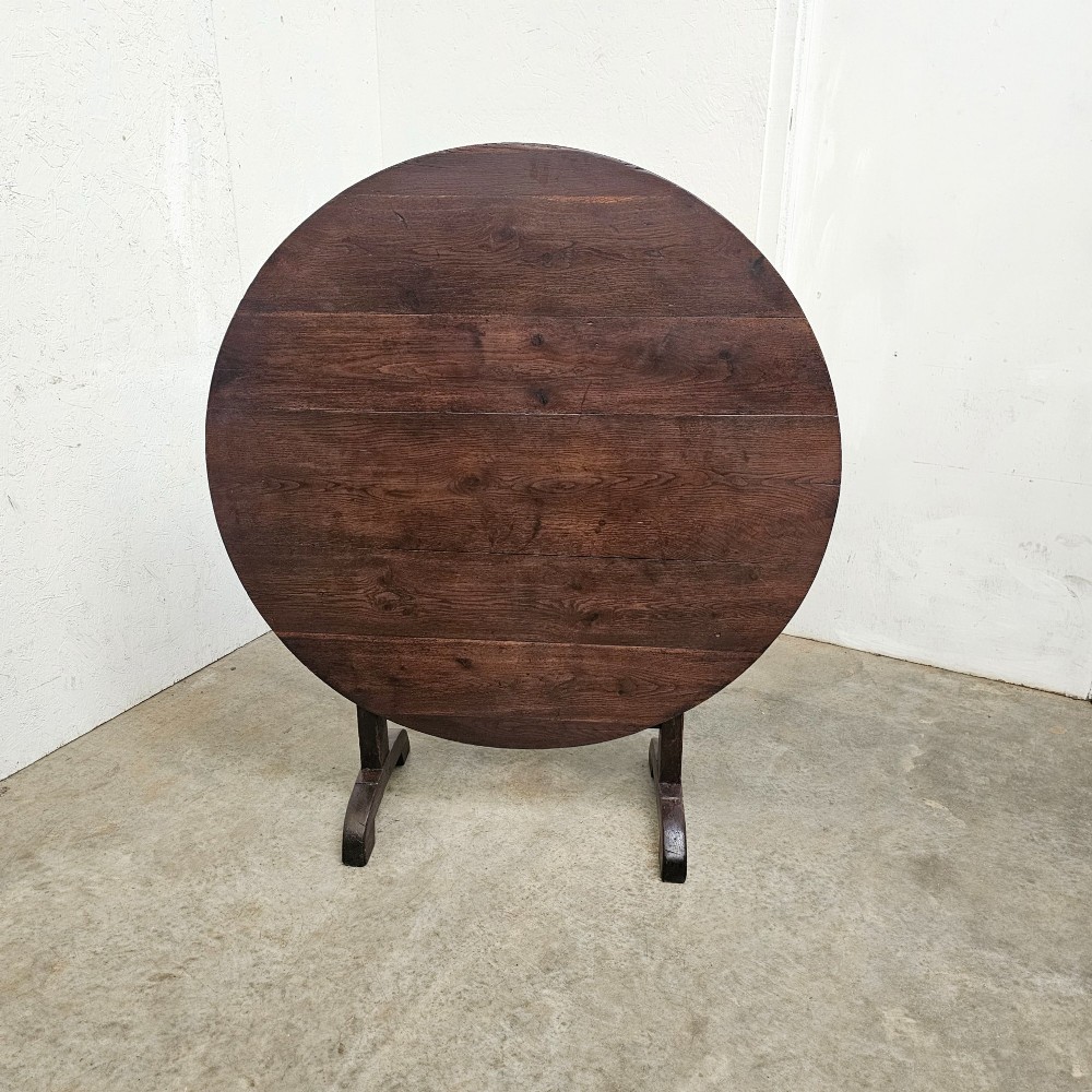 French Oak Folding Vineyard Table