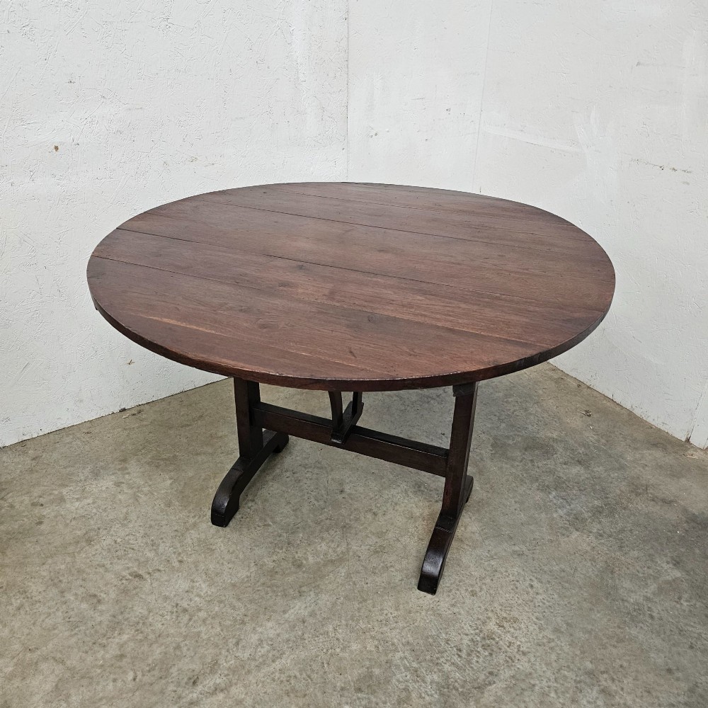 French Oak Folding Vineyard Table View II