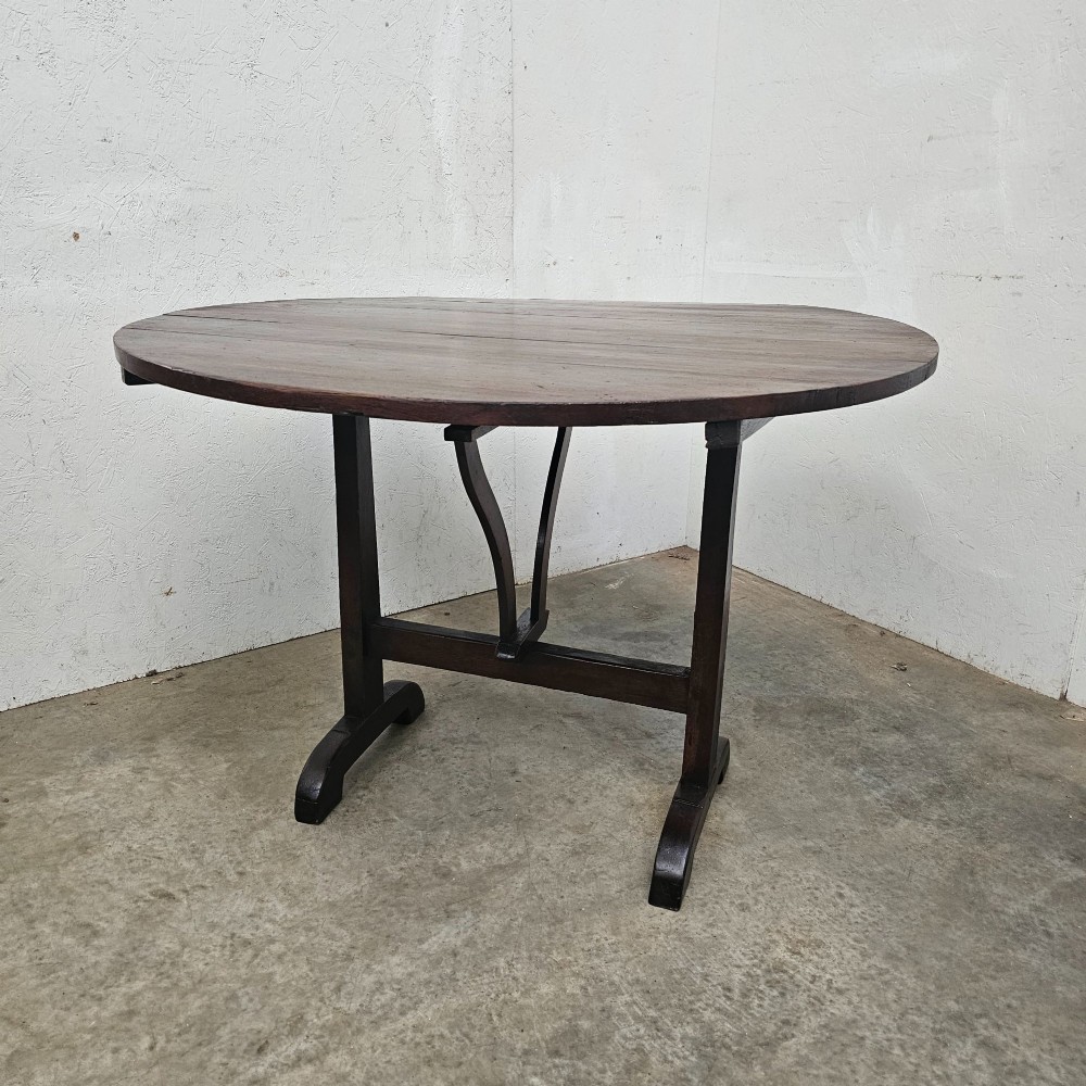 French Oak Folding Vineyard Table View III