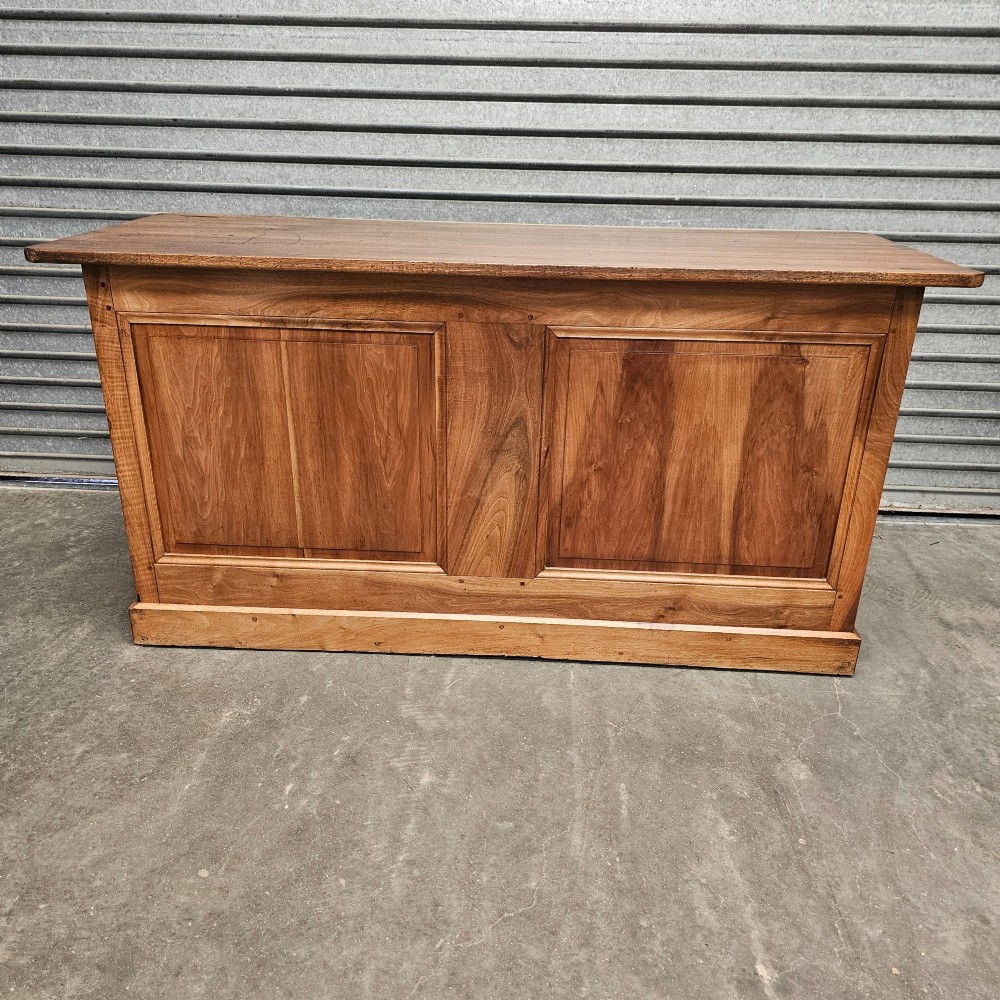 French Panelled Walnut Four-Drawer Architects Chest
