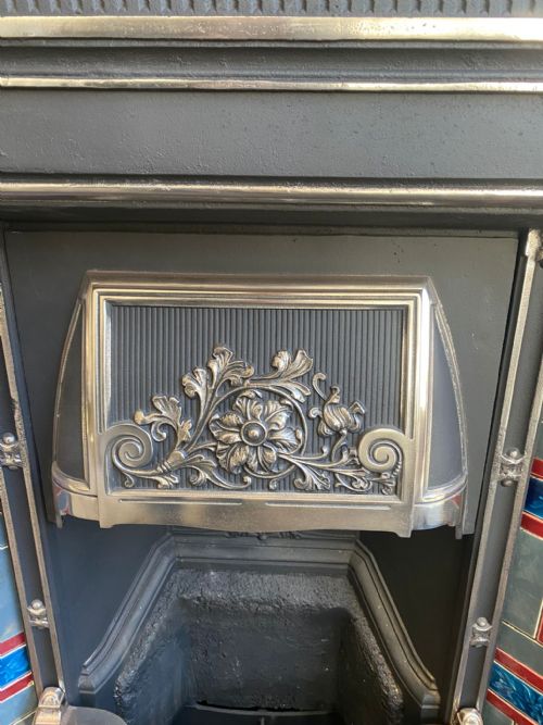 EDWARDIAN TILED FIRE SURROUND - ADDITIONAL PHOTO 1