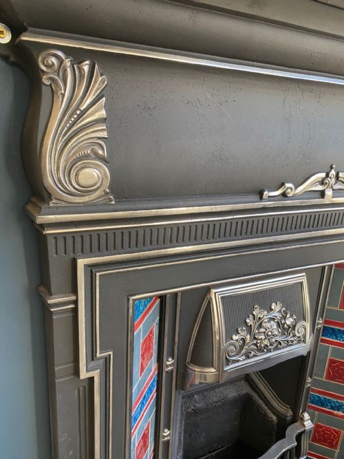 EDWARDIAN TILED FIRE SURROUND - ADDITIONAL PHOTO 2