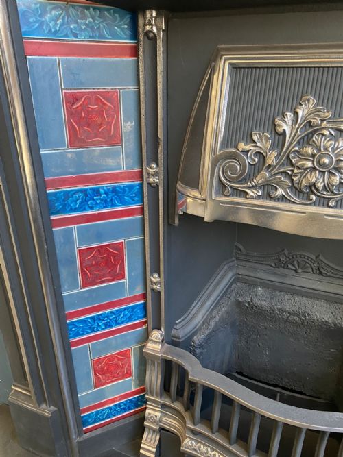 EDWARDIAN TILED FIRE SURROUND - ADDITIONAL PHOTO 3