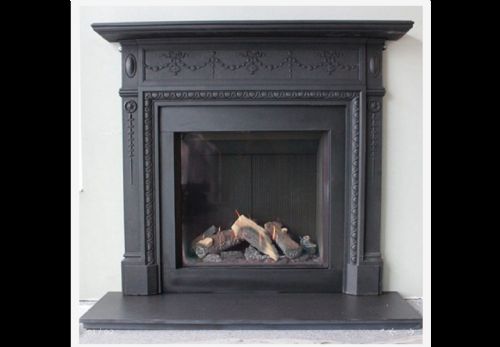 victorian cast iron mantle piece - CATEGORY: ANTIQUE FIREPLACES - DATED VICTORIAN