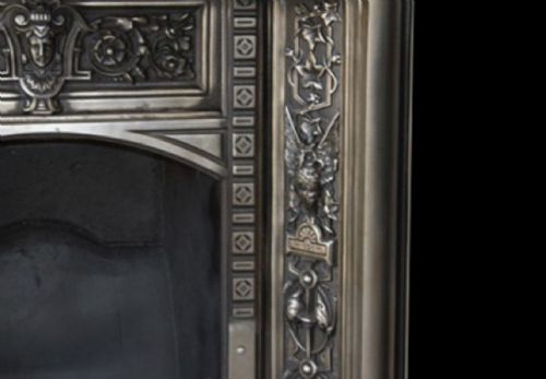 VICTORIAN CAST IRON FIREPLACE GRATE - ADDITIONAL PHOTO 1